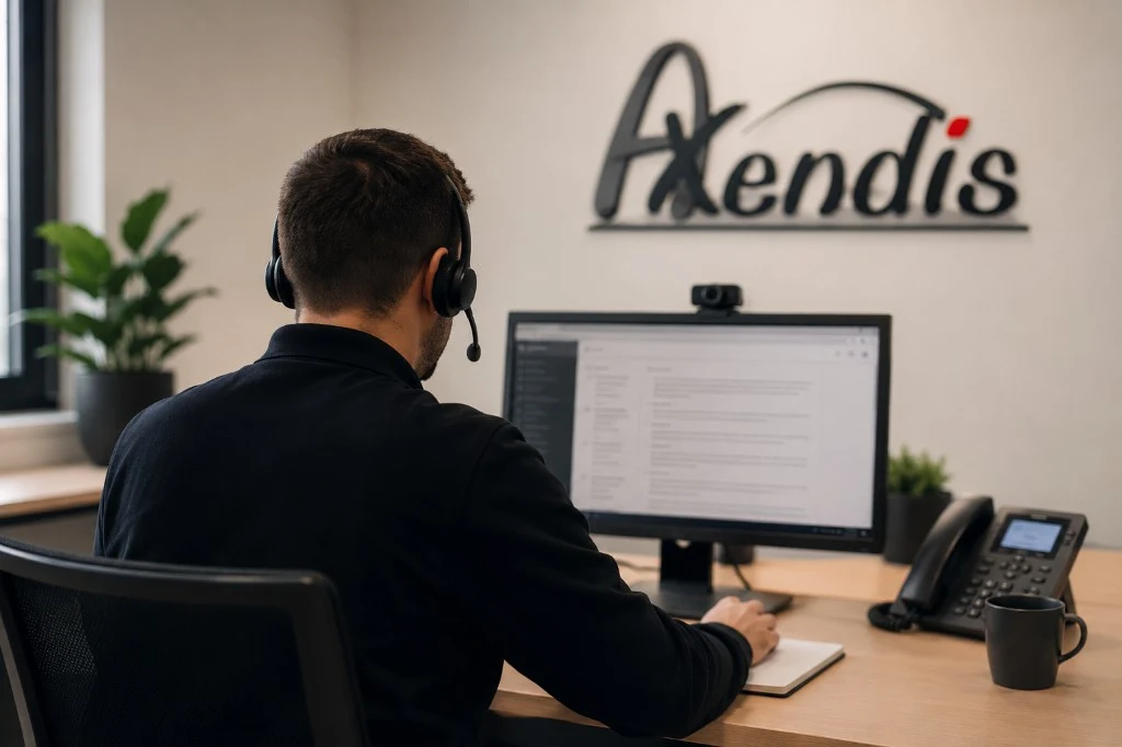 Équipe Axendis au service après-vente, en assistance client